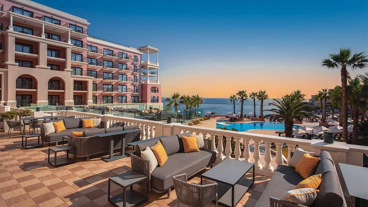 Westin Dragonara Resort terrace